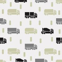 vector pattern background transportation icon flat color style