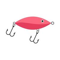 Toy fish bait flat illustration vector