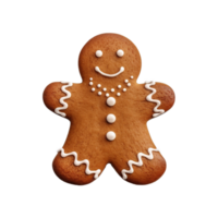 AI generated Gingerbread on Transparent Background, PNG File. Christmas, Xmas, Event, Celebration, Birthday