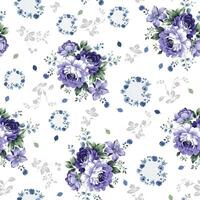 Floral Fantasy Weaves Textile Harmony. vector