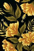 floral fantasía tejidos textil armonía. vector