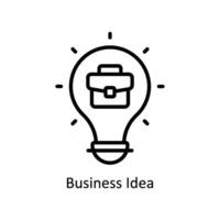 Business Idea vector   outline  Icon Design illustration. Business And Management Symbol on White background EPS 10 File