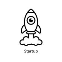 Startup vector   outline  Icon Design illustration. Business And Management Symbol on White background EPS 10 File