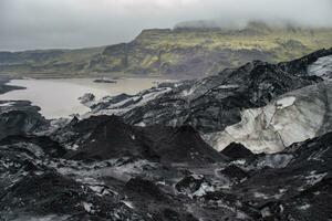 Image of glacier on Iceland.Photo contains little noise because of high ISO set on camera. photo