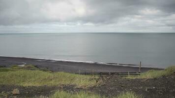 Image of beautiful beach on Iceland. photo