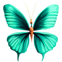 Tropical colorful butterflies. png