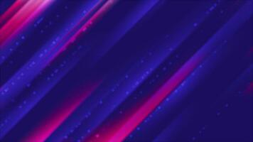 Glowing blue purple smooth stripes abstract video animation