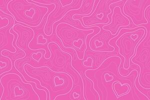 Heart shaped background with curved lines. romantic theme vector background in the shape of hearts and curved lines, suitable for wrapping paper, wallpaper, etc.