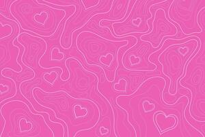 Heart shaped background with curved lines. romantic theme vector background in the shape of hearts and curved lines, suitable for wrapping paper, wallpaper, etc.