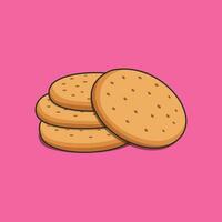 ilustración vector gráfico de galletas ajuste para, menú diseño, publicidad, niño gráficos, fondo de pantalla etc