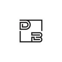 db futurista en línea concepto con alto calidad logo diseño vector