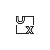 ux futurista en línea concepto con alto calidad logo diseño vector