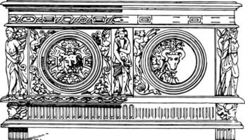 Renaissance Chest, vintage illustration vector