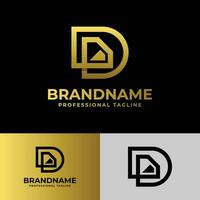 Letter D Diamond Logo, suitable for business related to Diamond and with D initial vector