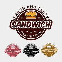 Vector sandwich logo design vector collection