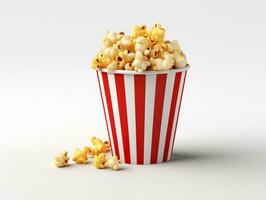 AI generated Cup of cinema popcorn photo