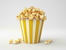 AI generated Cup of cinema popcorn photo