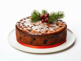 AI generated Christmas and New Year cake photo