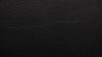 Black leather texture background, glossy black, seamless pattern, and high resolution. photo