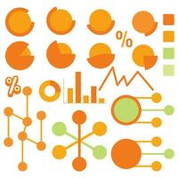 Statistics icon set. Containing data, web statistics, survey, prediction, presentation, cloud analysis and pie chart icons. Solid icon collections vector