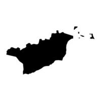 larnaca distrito mapa, administrativo división de república de Chipre. vector ilustración.