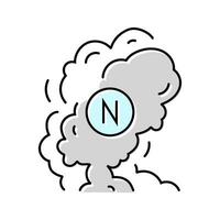 smoke nicotine tobacco color icon vector illustration