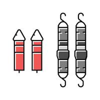 strap system garage tool color icon vector illustration