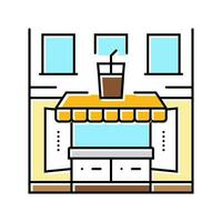 takeaway store color icon vector illustration