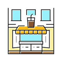 takeaway store color icon vector illustration