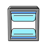 note dispenser home office color icon vector illustration