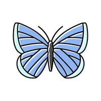spring azure insect color icon vector illustration