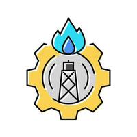 company gas service color icon vector illustration