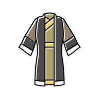 taoist robe taoism color icon vector illustration