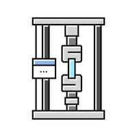 fatigue testing materials engineering color icon vector illustration