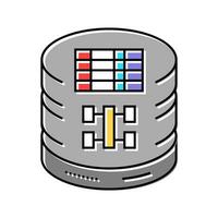 sql query database color icon vector illustration