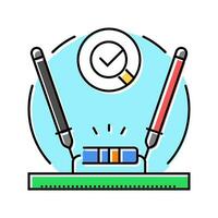 diode testing electronics color icon vector illustration