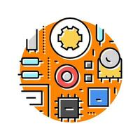 analog electronics color icon vector illustration