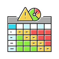 heatmap risk color icon vector illustration