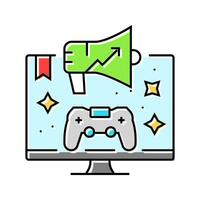 marketing game development color icon vector illustration