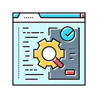 software testing color icon vector illustration