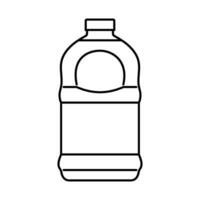 reciclar jugo el plastico botella línea icono vector ilustración