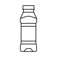 empty juice plastic bottle line icon vector illustration