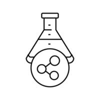 chemicals and solvents tool work line icon vector illustration