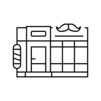 barbershop line icon vector illustration