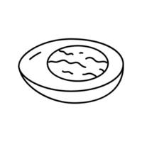 food egg chicken farm line icon vector illustration