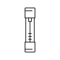 fuse electrical engineer line icon vector illustration