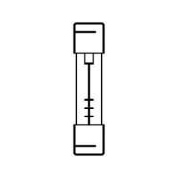 fusible eléctrico ingeniero línea icono vector ilustración