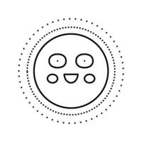 sun shining smile character line icon vector illustration