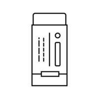 drafting eraser architectural drafter line icon vector illustration