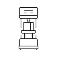 hardness testing materials engineering line icon vector illustration